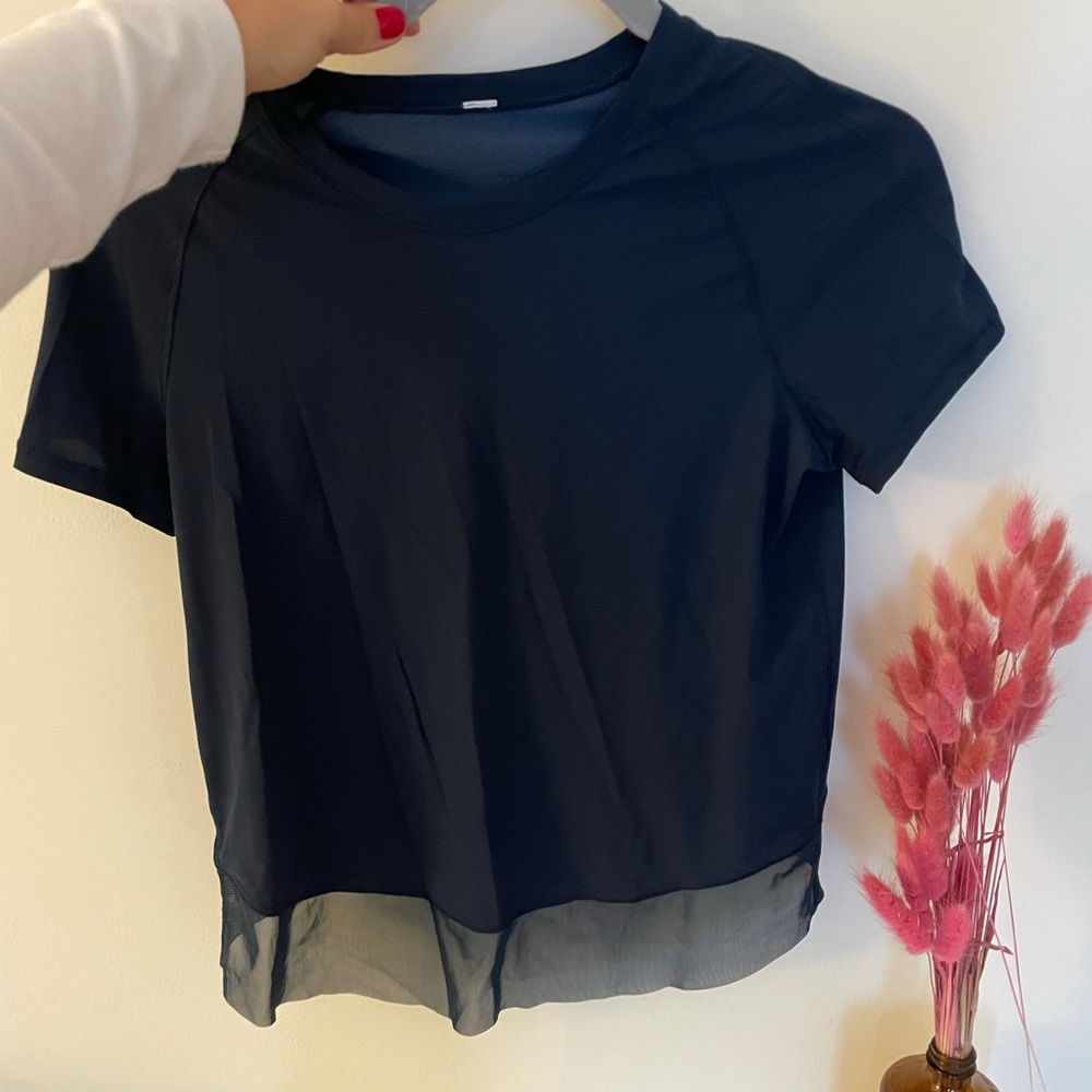 *RARE* LULULEMON Quick Pace Short Sleeve BLUE S2
